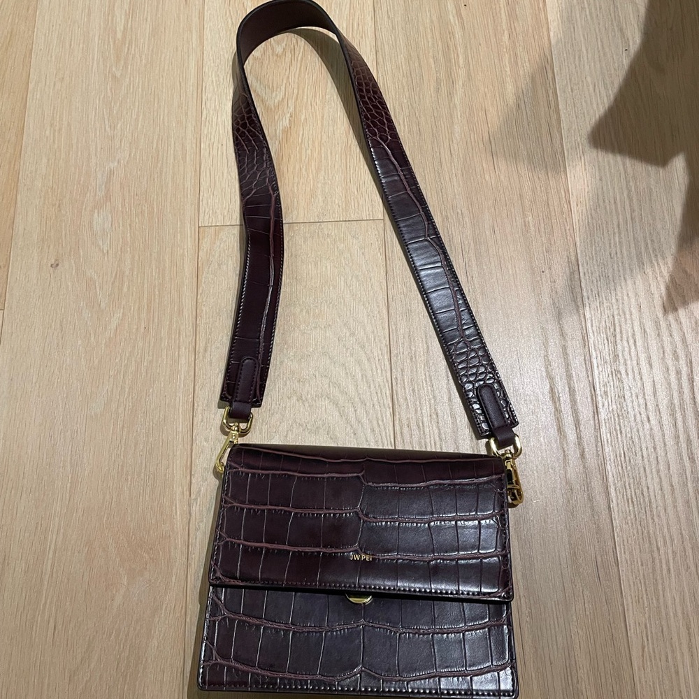 J W PEI Brown/maroon crossbody bag